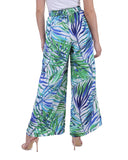 Miss Innocent Women Floral 100% Polyester Palazzo G104 Blue/Green