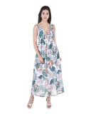 Miss Innocent Women Floral 100% Polyester Dress G105 Green