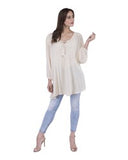 Alisha & Chloe Women Solid Regular Fit 100% Rayon Top G67 Sand