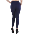 Alisha & Chloe Women Solid Plus size Fit 95% Cotton & 5% Spendex Legging G82 Navy