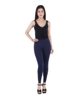 Alisha & Chloe Women Solid Plus size Fit 95% Cotton & 5% Spendex Legging G82 Navy