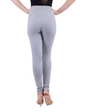 Alisha & Chloe Women Solid Regular Fit 95% Cotton & 5% Spendex Legging G80 Grey