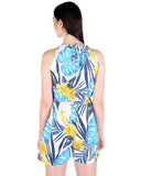 Miss Innocent Plus Size Romper G30 BlueYellow