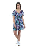 Alisha & Chloe Women Floral Mid Length 100% Polyester Dress G38 Multicolor