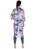 Miss Innocent Junior Tropical print kimono with trim
