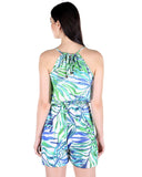 Miss Innocent Plus Size Party Romper G28 BlueGreen