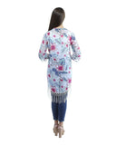 Miss Innocent Junior and Plus Tropical Print Kimonos