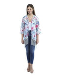 Miss Innocent Junior and Plus Tropical Print Kimonos