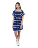 Alisha & Chloe Stripe V Neck Dress