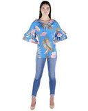 Alisha & Chloe Tropical Plus top