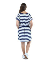 Alisha & Chloe Stripe V Neck Dress Plus sizes