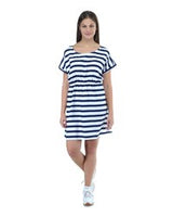 Alisha & Chloe Stripe V Neck Dress Plus sizes