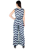 Miss Innocent navy coloured Chevron Jumpsuit