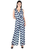 Miss Innocent navy coloured Chevron Jumpsuit