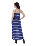 Alisha and Chloe Stripe Tube High low maxi dress in Plus sizes