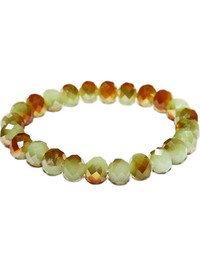 Stunning Crystal Bead Bracelet, Opal Green