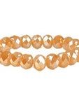 Stunning Crystal Bead Bracelet, Peach