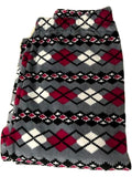 Fur Printed Legging, Pink-Grey