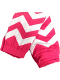 Kid's Chevron Leg Warmer, Hot Pink