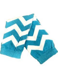 Kid's Chevron Leg Warmer, Turquoise
