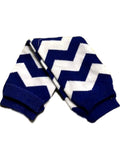 Kid's Chevron Leg Warmer, Navy
