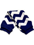 Kid's Chevron Leg Warmer, Navy