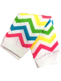 Kid's Chevron Leg Warmer, Multi Wide Stripe