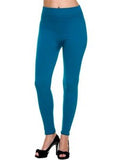 Curvy Fleece Legging, Forest Teal