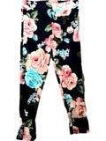 Toddlers' Floral Legging, Aqua