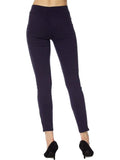 Moto Pants with Zipper on  Bottom, Navy