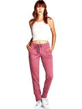 French Terry Jogger Pants, Dawn Pink