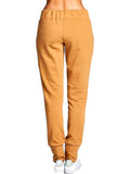 French Terry Jogger Pants, Dusty Mustard