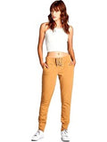 French Terry Jogger Pants, Dusty Mustard