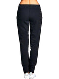 French Terry Jogger Pants, Black