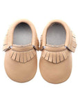 Baby Leather Moccasins, Cream