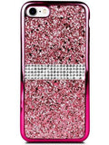 Gel Glitter Rhinestone Case, Pink
