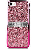 Gel Glitter Rhinestone Case, Pink