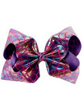 Mermaid 8" Hair Bow, Rainbow-Pink