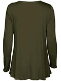 Long Sleeve Criss Cross Thankful, Blessed, with Pumpkin Truck, Olive