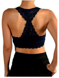 Lace Bralette, Navy