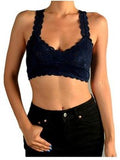 Lace Bralette, Navy
