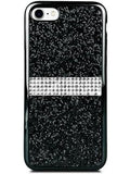 Gel Glitter Rhinestone Case, Black