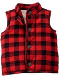 Mud Pie-Buffalo Check Flannel Vest, Multi