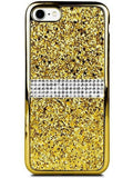 Gel Glitter Rhinestone Case, Mustard