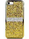 Gel Glitter Rhinestone Case, Mustard