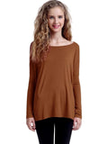 Authentic Piko Long Sleeve Top, Caramel