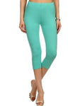 Capri Leggings, Light Blue