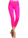 Capri Leggings, Neon Fuchsia