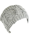 Chunky Cable Knit Headband, Gray