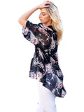 Curvy Bull Horn Kimono Cardigan